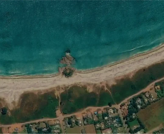 birds eye view of beach cover