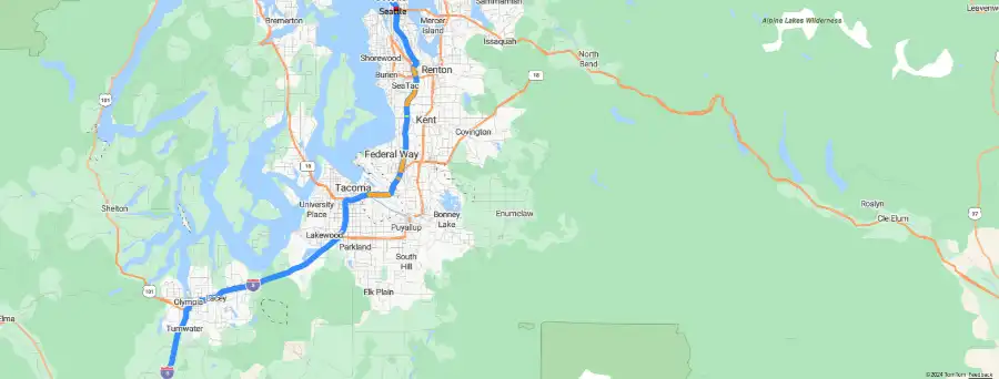 A map showing traffic flow created with Azure Maps